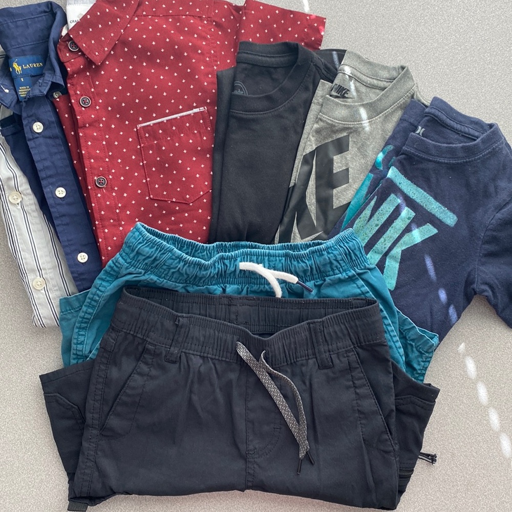 8 item bundle- 4T-5T-Ralph Lauren, craft flow, gap, nike